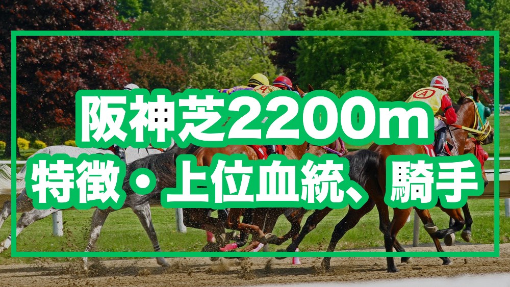 阪神芝2200m 特徴・上位血統、騎手
